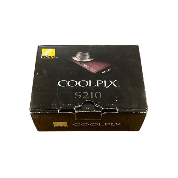 Nikon Coolpix S210 8.0MP Digital Camera Plum w/Charger & Box Tested & Working - Picture 9 of 10